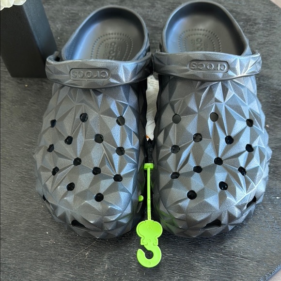 CROCS Gray Sandals with Perforated Design and Rotating Heel Strap - Picture 1 of 6